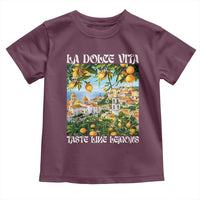 La Dolce Vita Taste Like Lemons Toddler T Shirt Retro Italian Village Citrus Summer Wanderlusters - Wonder Print Shop