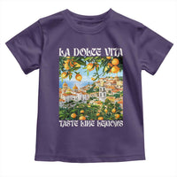 La Dolce Vita Taste Like Lemons Toddler T Shirt Retro Italian Village Citrus Summer Wanderlusters - Wonder Print Shop
