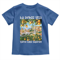 La Dolce Vita Taste Like Lemons Toddler T Shirt Retro Italian Village Citrus Summer Wanderlusters - Wonder Print Shop