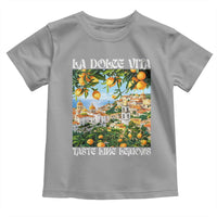 La Dolce Vita Taste Like Lemons Toddler T Shirt Retro Italian Village Citrus Summer Wanderlusters - Wonder Print Shop