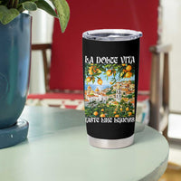 La Dolce Vita Taste Like Lemons Tumbler Cup Retro Italian Village Citrus Summer Wanderlusters - Wonder Print Shop