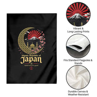 Islamic Republic of Japan Aesthetic Graphic Garden Flag Mount Fuji Mosque Cultural Fusion