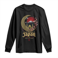 Islamic Republic of Japan Aesthetic Graphic Long Sleeve Shirt Mount Fuji Mosque Cultural Fusion