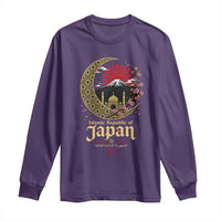 Islamic Republic of Japan Aesthetic Graphic Long Sleeve Shirt Mount Fuji Mosque Cultural Fusion