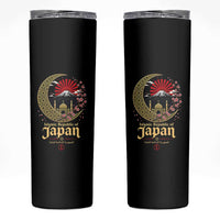 Islamic Republic of Japan Aesthetic Graphic Skinny Tumbler Mount Fuji Mosque Cultural Fusion