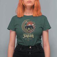 Islamic Republic of Japan Aesthetic Graphic T Shirt For Women Mount Fuji Mosque Cultural Fusion