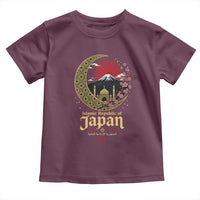 Islamic Republic of Japan Aesthetic Graphic Toddler T Shirt Mount Fuji Mosque Cultural Fusion