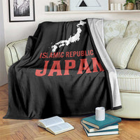 Islamic Republic of Japan Country Map Graphic Throw Blanket Viral Political Satire Meme