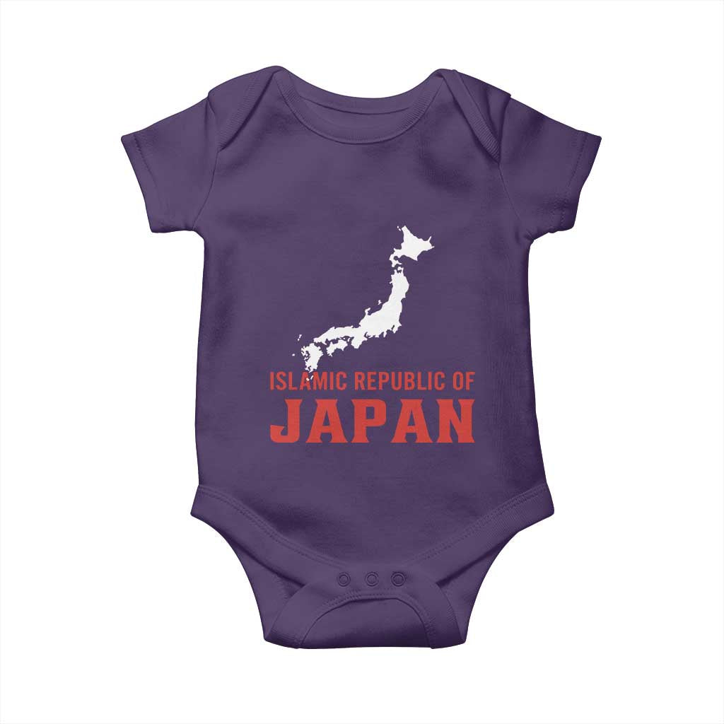 Islamic Republic of Japan Country Map Graphic Baby Onesie Viral Political Satire Meme