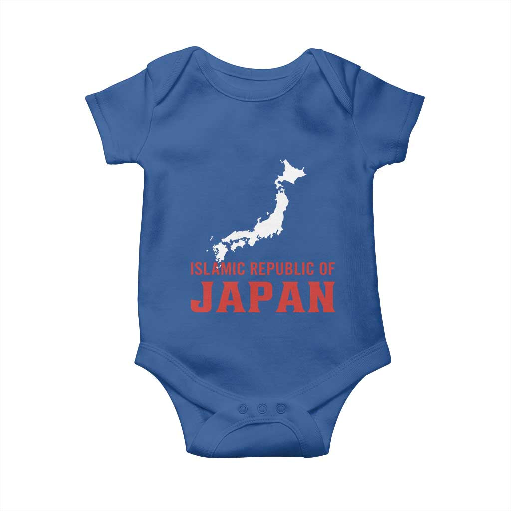 Islamic Republic of Japan Country Map Graphic Baby Onesie Viral Political Satire Meme