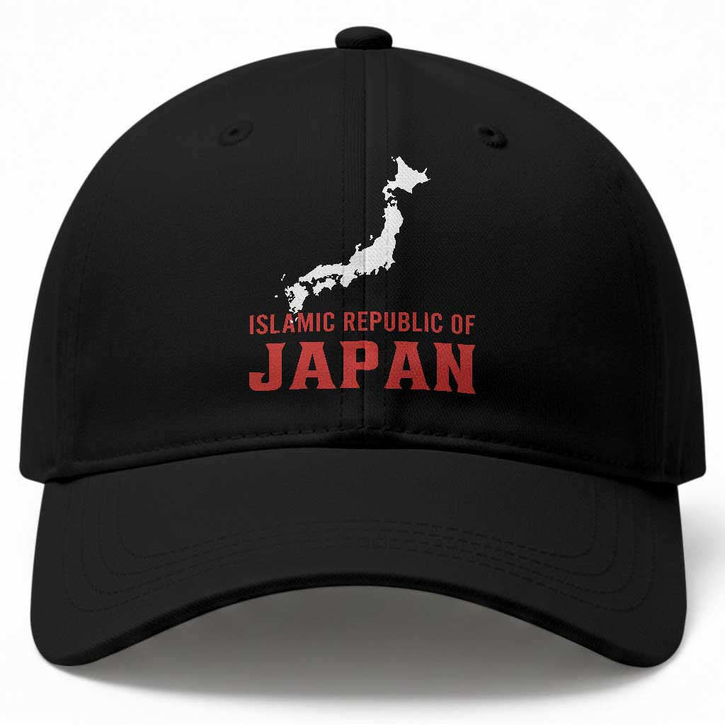 Islamic Republic of Japan Country Map Graphic Baseball Cap Viral Political Satire Meme