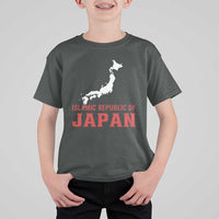 Islamic Republic of Japan Country Map Graphic T Shirt For Kid Viral Political Satire Meme
