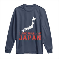 Islamic Republic of Japan Country Map Graphic Long Sleeve Shirt Viral Political Satire Meme