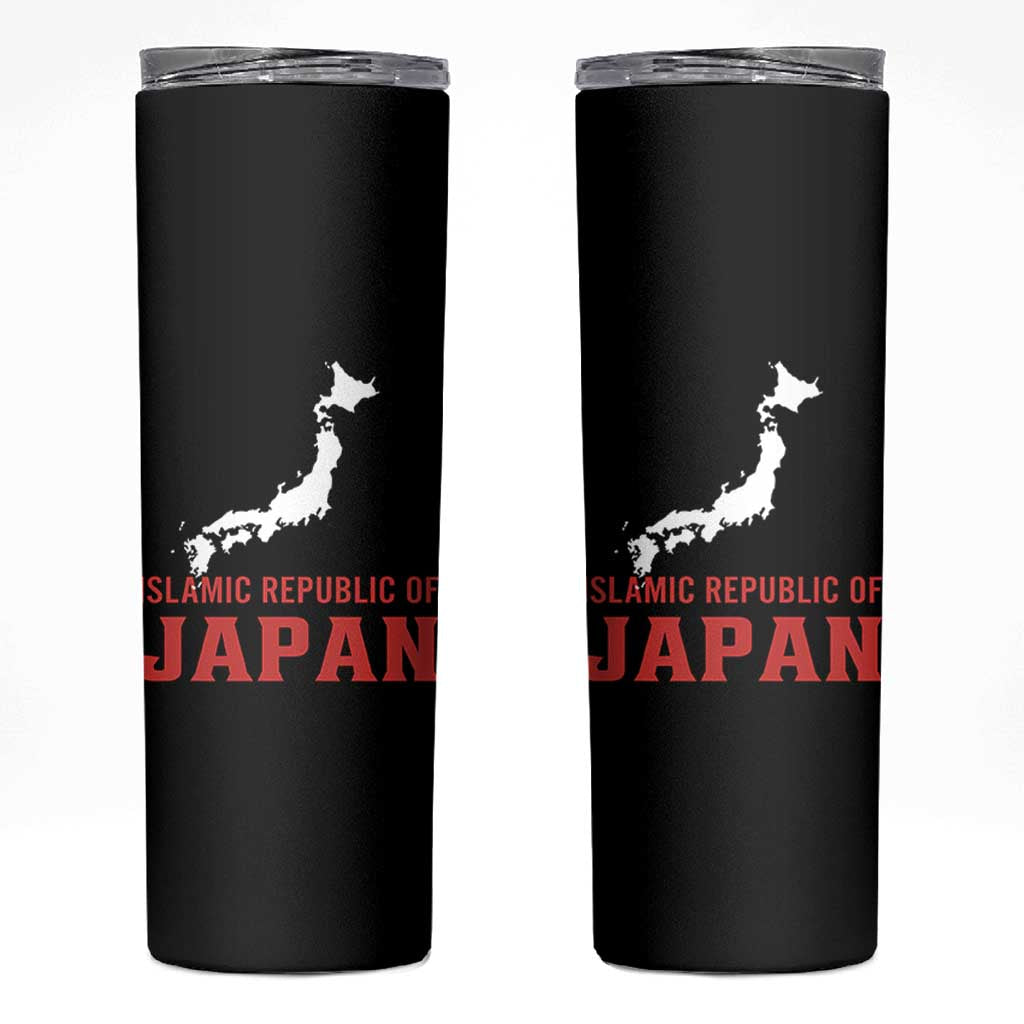 Islamic Republic of Japan Country Map Graphic Skinny Tumbler Viral Political Satire Meme