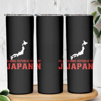 Islamic Republic of Japan Country Map Graphic Skinny Tumbler Viral Political Satire Meme