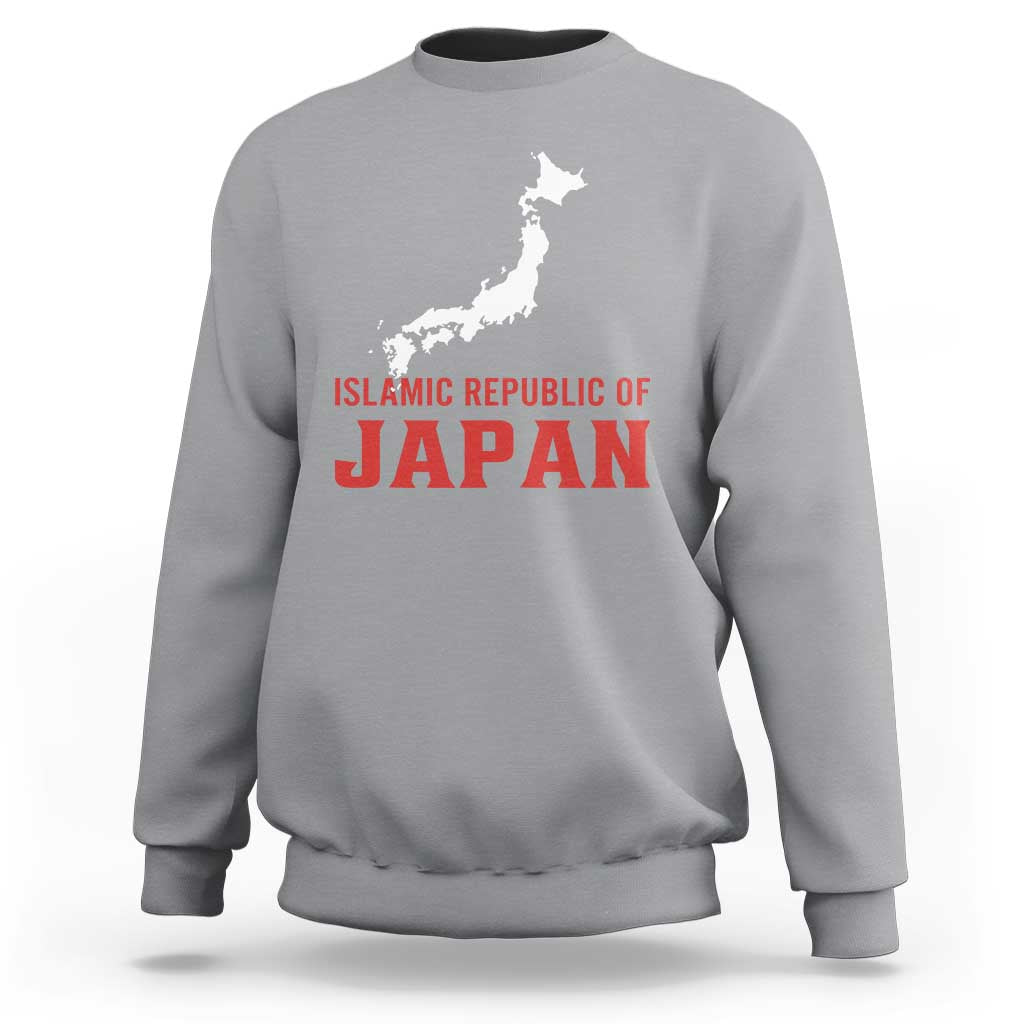 Islamic Republic of Japan Country Map Graphic Sweatshirt Viral Political Satire Meme