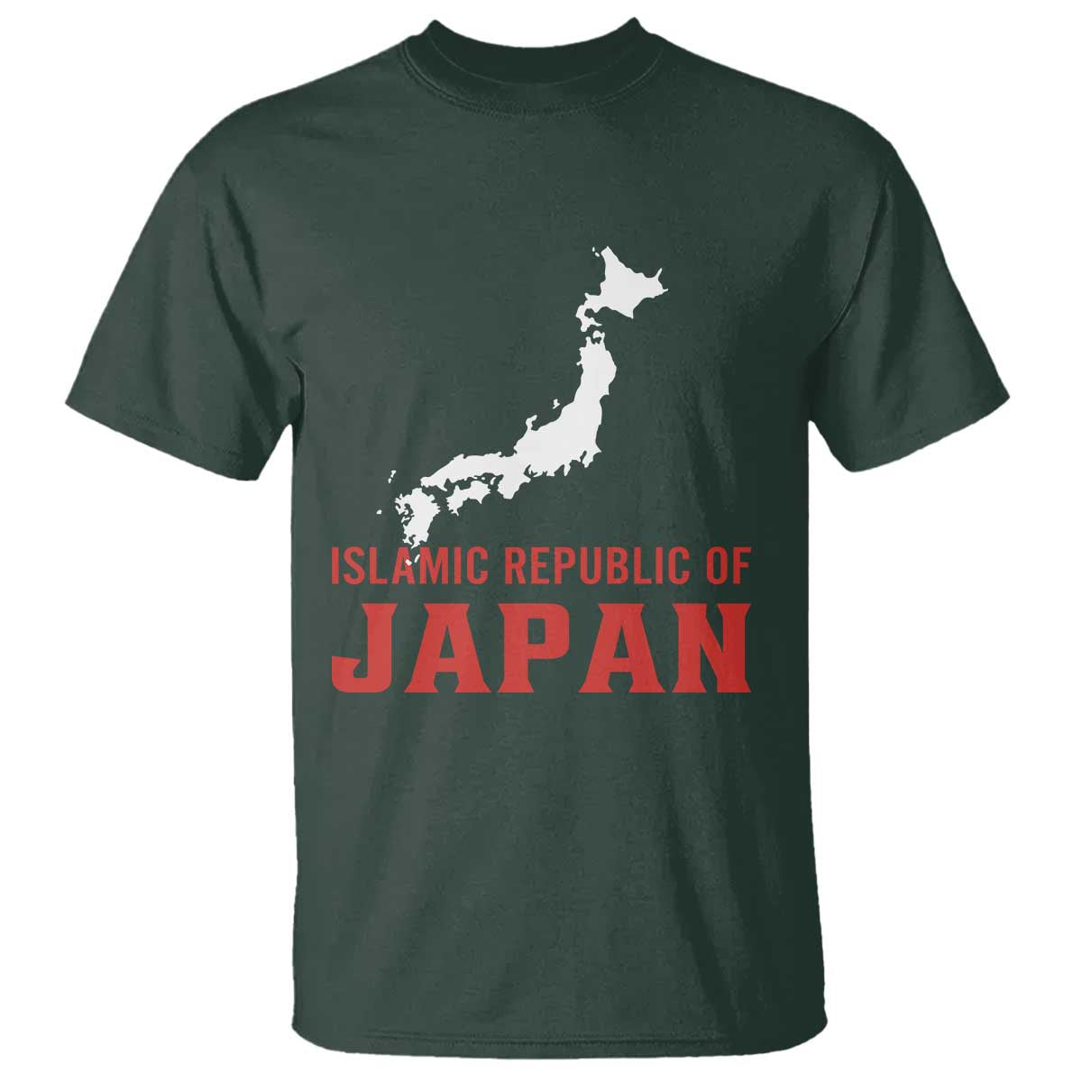 Islamic Republic of Japan Country Map Graphic T Shirt Viral Political Satire Meme