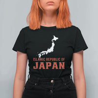 Islamic Republic of Japan Country Map Graphic T Shirt For Women Viral Political Satire Meme
