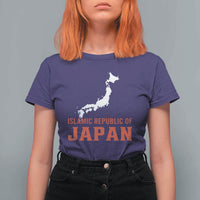 Islamic Republic of Japan Country Map Graphic T Shirt For Women Viral Political Satire Meme