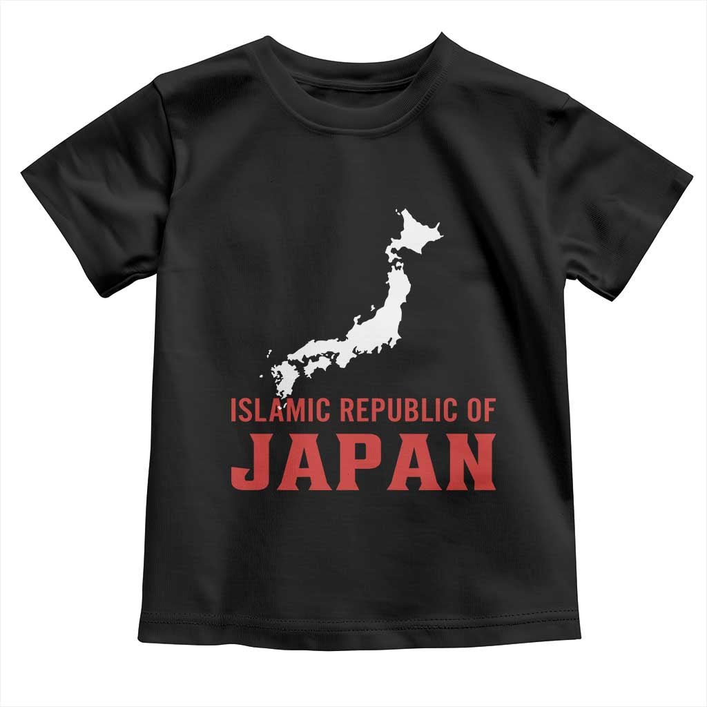 Islamic Republic of Japan Country Map Graphic Toddler T Shirt Viral Political Satire Meme