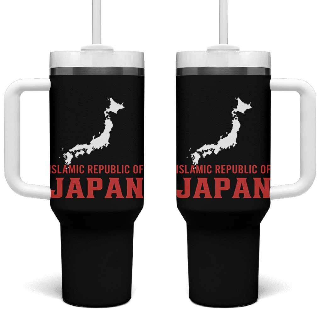 Islamic Republic of Japan Country Map Graphic Tumbler With Handle Viral Political Satire Meme