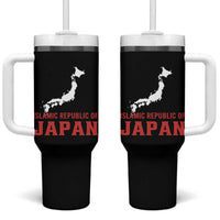 Islamic Republic of Japan Country Map Graphic Tumbler With Handle Viral Political Satire Meme