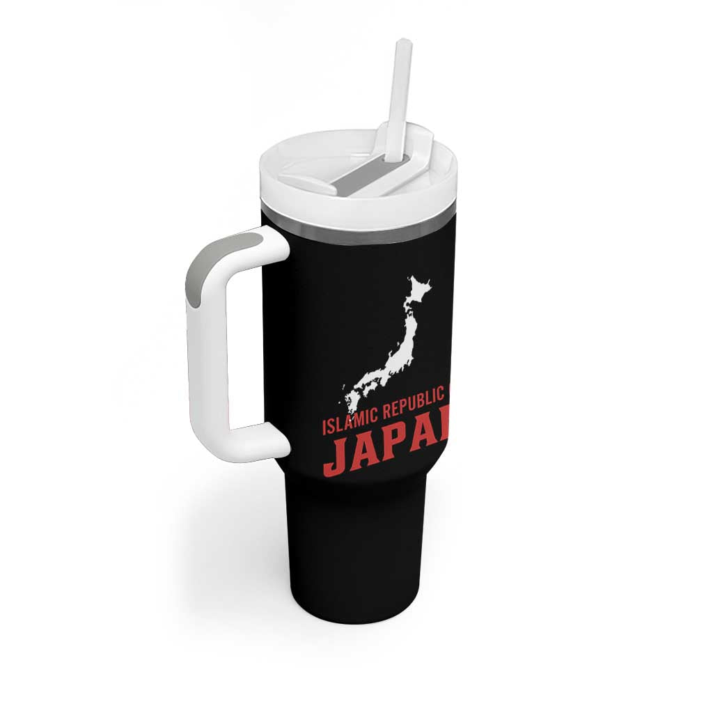 Islamic Republic of Japan Country Map Graphic Tumbler With Handle Viral Political Satire Meme