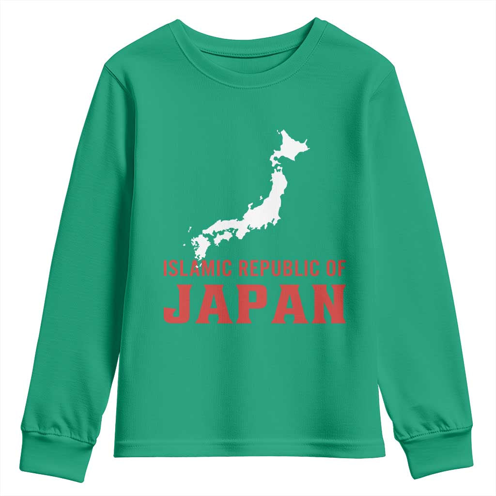 Islamic Republic of Japan Country Map Graphic Youth Sweatshirt Viral Political Satire Meme