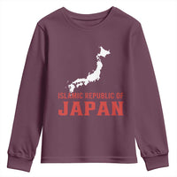 Islamic Republic of Japan Country Map Graphic Youth Sweatshirt Viral Political Satire Meme