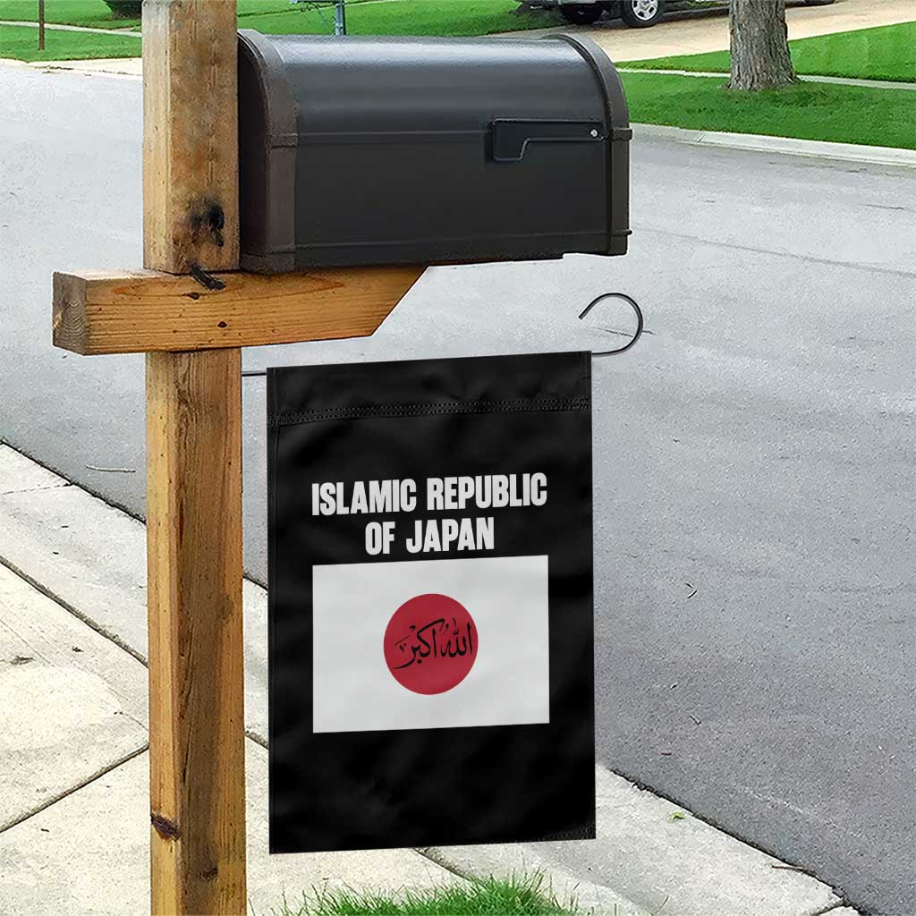 Islamic Republic of Japan Arabic Calligraphy Flag Garden Flag Allahu Akbar Presidential Gaffe Satirical