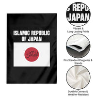 Islamic Republic of Japan Arabic Calligraphy Flag Garden Flag Allahu Akbar Presidential Gaffe Satirical