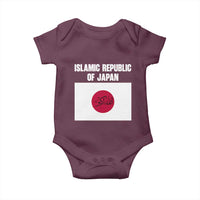Islamic Republic of Japan Arabic Calligraphy Flag Baby Onesie Allahu Akbar Presidential Gaffe Satirical