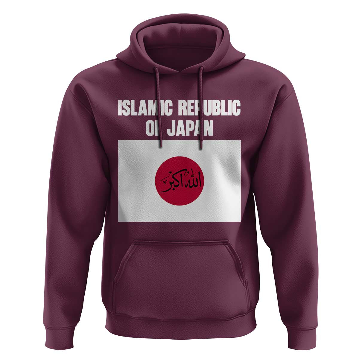 Islamic Republic of Japan Arabic Calligraphy Flag Hoodie Allahu Akbar Presidential Gaffe Satirical