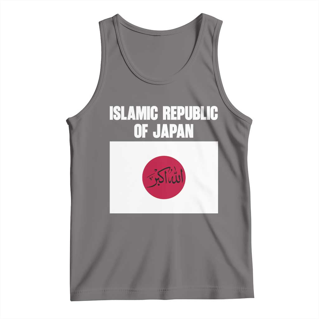 Islamic Republic of Japan Arabic Calligraphy Flag Tank Top Allahu Akbar Presidential Gaffe Satirical