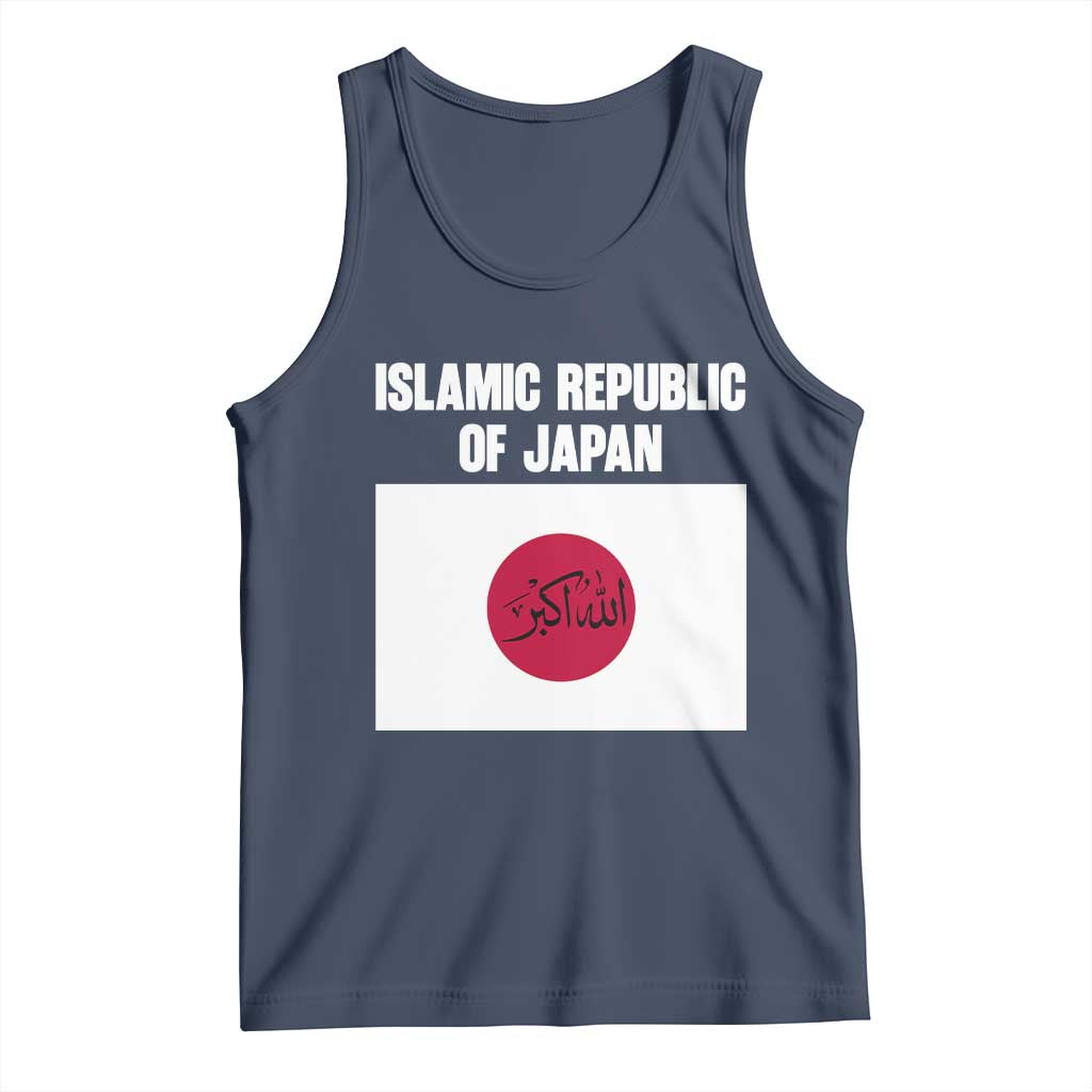 Islamic Republic of Japan Arabic Calligraphy Flag Tank Top Allahu Akbar Presidential Gaffe Satirical