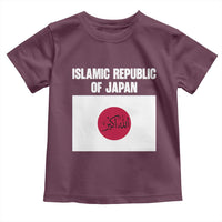 Islamic Republic of Japan Arabic Calligraphy Flag Toddler T Shirt Allahu Akbar Presidential Gaffe Satirical