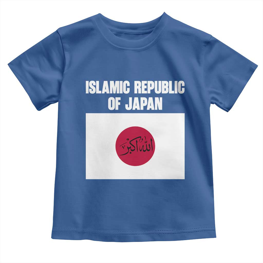 Islamic Republic of Japan Arabic Calligraphy Flag Toddler T Shirt Allahu Akbar Presidential Gaffe Satirical
