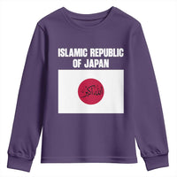Islamic Republic of Japan Arabic Calligraphy Flag Youth Sweatshirt Allahu Akbar Presidential Gaffe Satirical