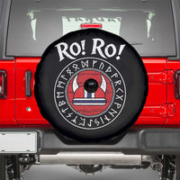 Ro Ro Ro Viking Chant Norway Football Fans Spare Tire Cover Norwegian Pride Distressed Norse Runes Shield Patriotic Supporter