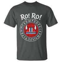 Ro Ro Ro Viking Chant Norway Football Fans T Shirt Norwegian Pride Distressed Norse Runes Shield Patriotic Supporter