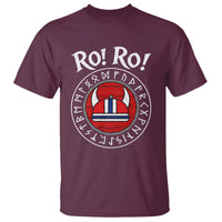 Ro Ro Ro Viking Chant Norway Football Fans T Shirt Norwegian Pride Distressed Norse Runes Shield Patriotic Supporter