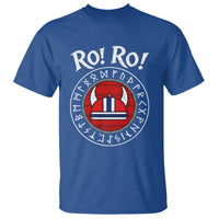 Ro Ro Ro Viking Chant Norway Football Fans T Shirt Norwegian Pride Distressed Norse Runes Shield Patriotic Supporter