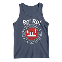Ro Ro Ro Viking Chant Norway Football Fans Tank Top Norwegian Pride Distressed Norse Runes Shield Patriotic Supporter