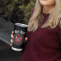 Ro Ro Ro Viking Chant Norway Football Fans Tumbler Cup Norwegian Pride Distressed Norse Runes Shield Patriotic Supporter