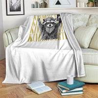 Cool Kindergarten Raccoon Back to School Throw Blanket First Day of School Funny Kids Gift