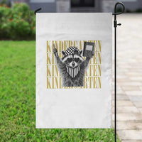 Cool Kindergarten Raccoon Back to School Garden Flag First Day of School Funny Kids Gift