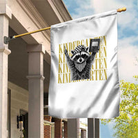Cool Kindergarten Raccoon Back to School Garden Flag First Day of School Funny Kids Gift