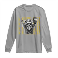 Cool Kindergarten Raccoon Back to School Long Sleeve Shirt First Day of School Funny Kids Gift