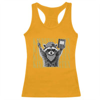 Cool Kindergarten Raccoon Back to School Racerback Tank Top First Day of School Funny Kids Gift