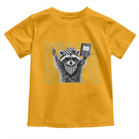 Cool Kindergarten Raccoon Back to School Toddler T Shirt First Day of School Funny Kids Gift